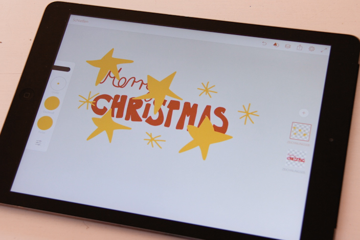 Weihnachtskarten zum Ausdrucken, Weihnachtskarten gestalten, Karten mit Adobe Draw gestalten